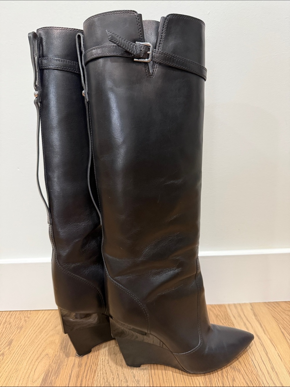 Jimmy Choo Wedge Knee High Boots
